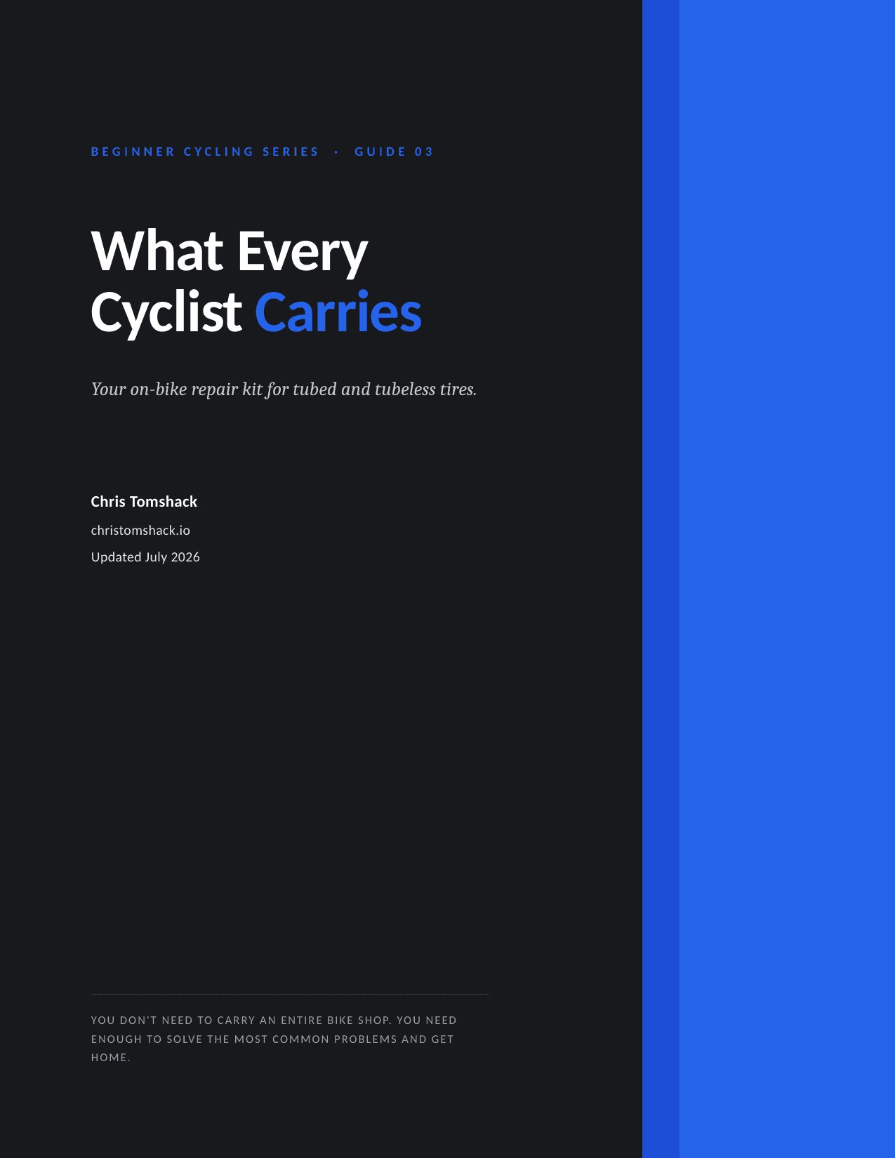 Guide 03 — What Every Cyclist Should Carry cover